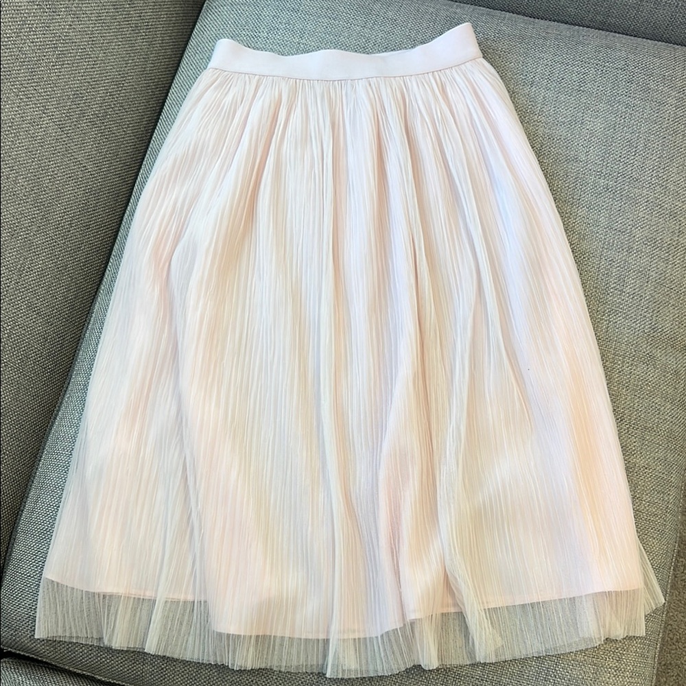 BCBGeneration Light Pink Pleated A-Line Skirt